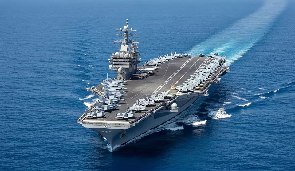 USS Nimitz AI lewat indonesia