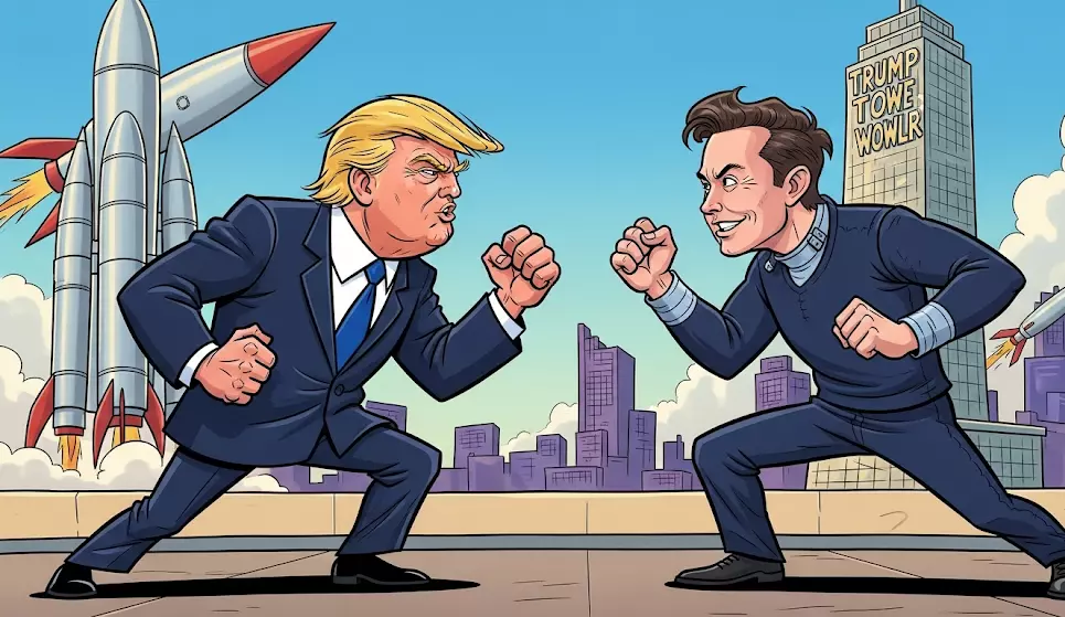 Donald Trump versus Elon Musk